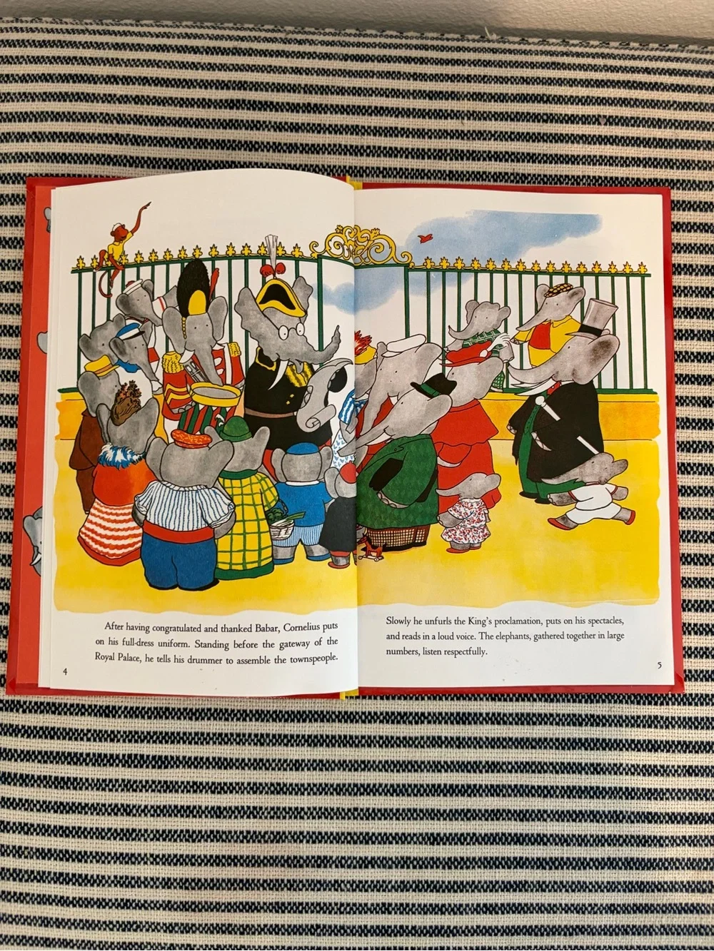 Babar and His Children Kids Book - Red